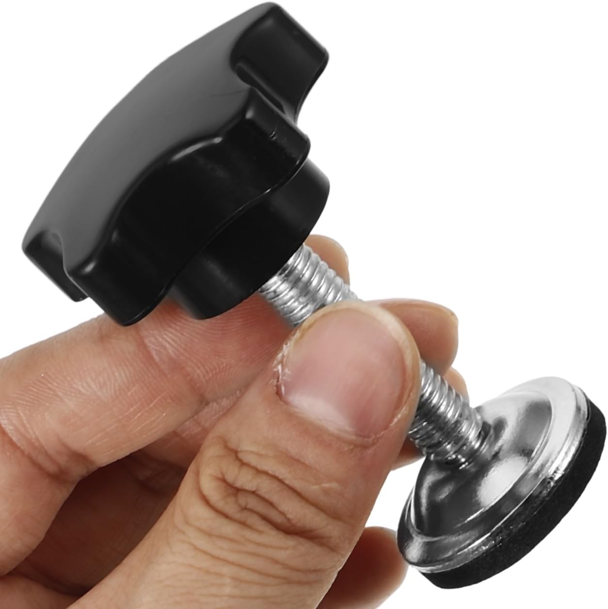 ABOOFAN 4Pcs Hand Knob Tightening Screws M8X1.35In Threaded Clamping Star Handles Pressure Plate Adjustment Screws for Industrial Machinery Woodworking and Lawn Tools