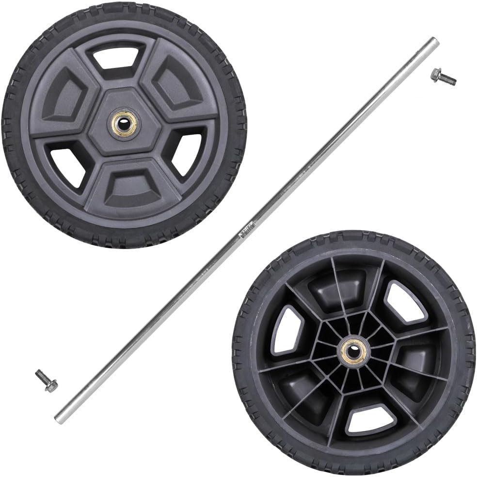 Klein Tools 54902MBR MODbox Replacement Wheels for Klein Tools Rolling Tool Box, Modular Storage, 10-Inch Solid Rubber Wheels, 1-Pair
