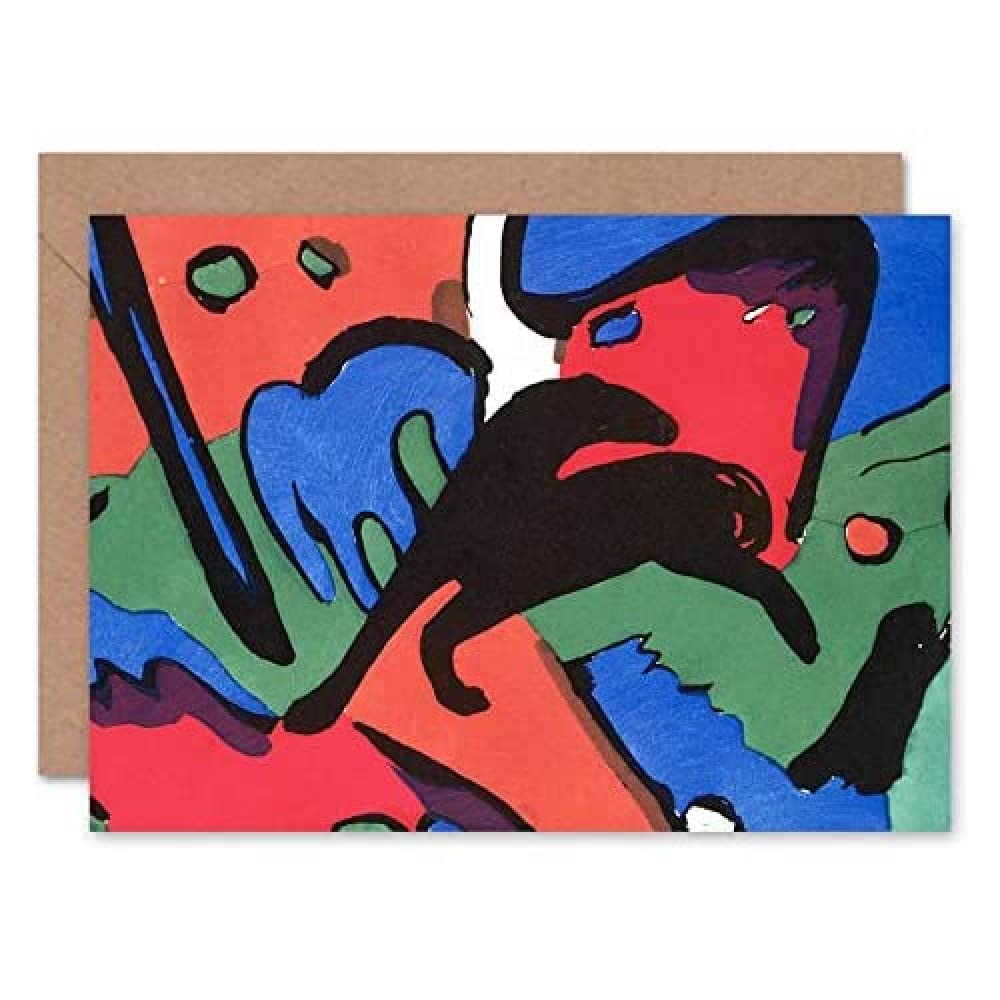 Artery8 Franz Marc And Wassily Kandinsky The Blue Rider Fine Art Greeting Card Plus Envelope Blank Inside