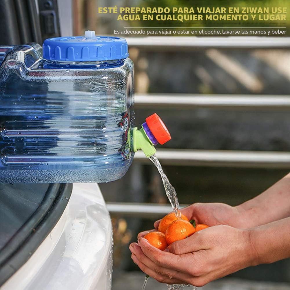 Hervidor de Agua fría con Grifo 10 L Gran Capacidad, dispensador de Agua fría Plano/Top hervidor de Calidad alimentaria, Botella de Agua Multifuncional Reutilizable (10 L A)