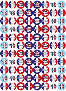 15mm French Language Reward Stickers 440 Stickers