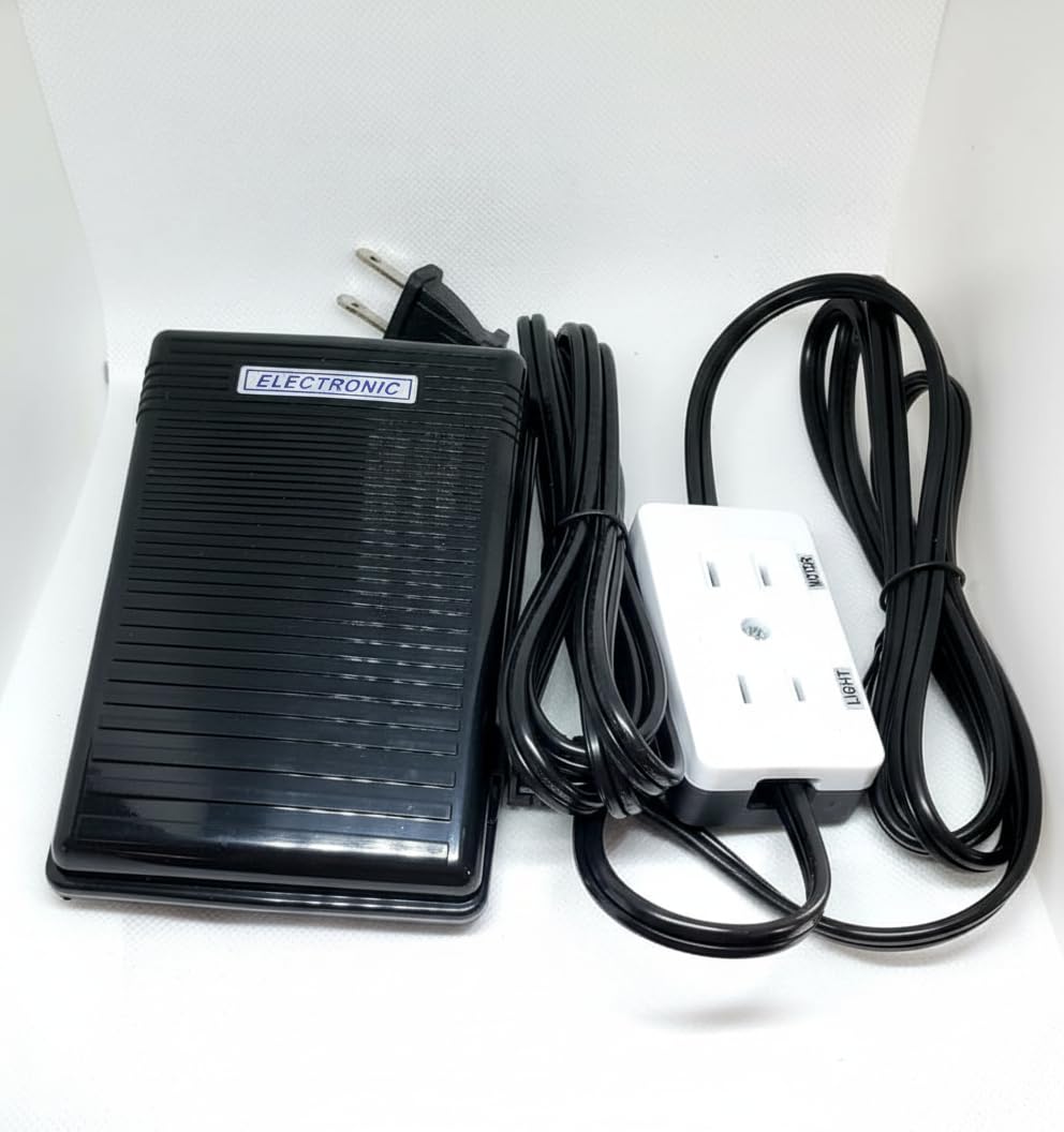Pedal de control de pie universal para máquina de coser con motor y bloque de luz FC-143 | Controlador de potencia de repuesto para Brother Singer Janome