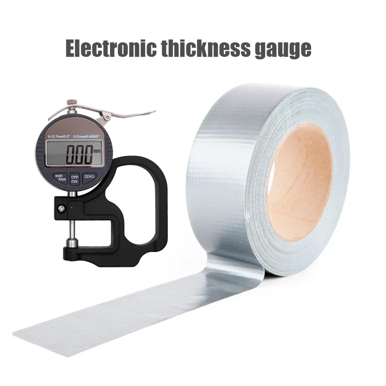 Elektroniczny miernik grubości 0-12,7 mm, tarcza z tworzywa sztucznego, mikrometr cyfrowy, wyświetlacz LCD, suwmiarka cyfrowa