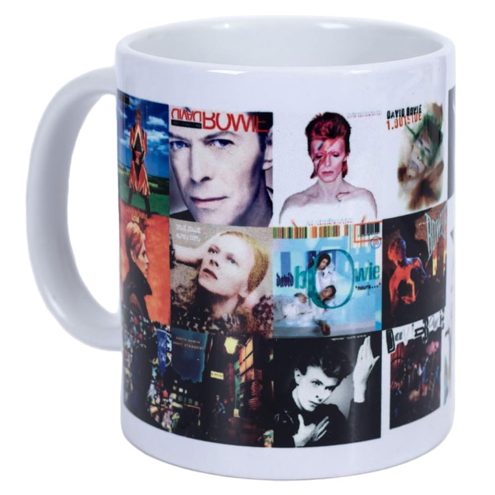 David Bowie Album Collage Mug (One Size) (Multicoloured)