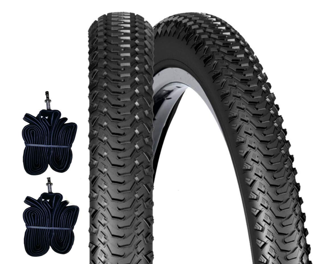 2 COPERTONI + 2 CAMERE D'ARIA 26 x 2.00 (50-559) PER MTB COUNTRY MOUNTAIN BIKE BICI BICICLETTA NERO