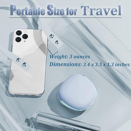 Miniatura 5 de Limpiador de lentes de contacto, máquina de limpieza ultrasónica portátil de lentes de contacto con cargador USB y kit de funda de remojo de