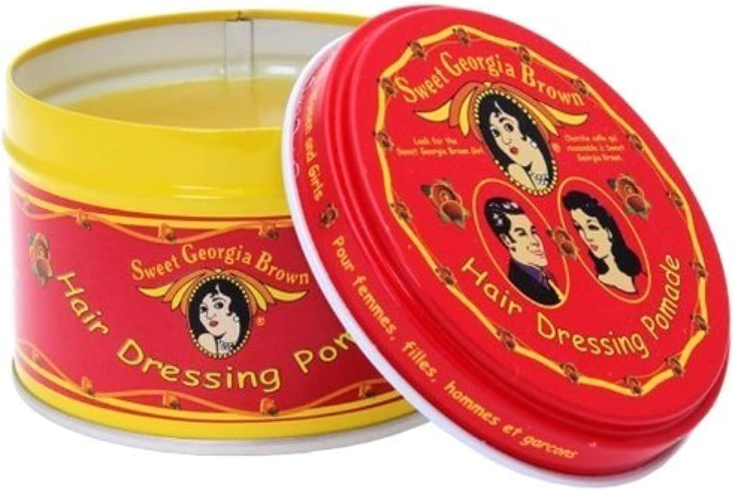 Brown Hair Dressing Pomade RED 4 oz