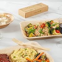 Vista 3 de Restaurantware Bambuddha - Cuchillos de madera de 7 pulgadas, 24 cuchillos de bambú desechables, acabado suave y duradero, cubiertos sostenibles