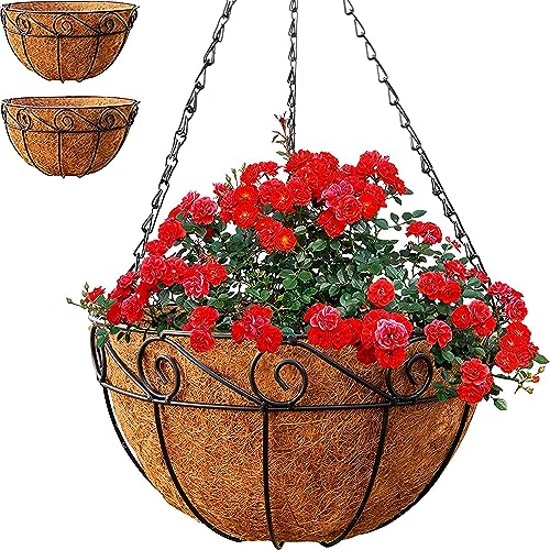 Hanging Planters for Outdoor Plants (2 Pack) 14