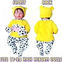 Vista 3 de Ropa de muñecas Reborn para muñecas recién nacidas de 17 a 22 pulgadas, ropa de muñeca de bebé, accesorios para muñecas Reborn de 17 a 22 pulgadas.