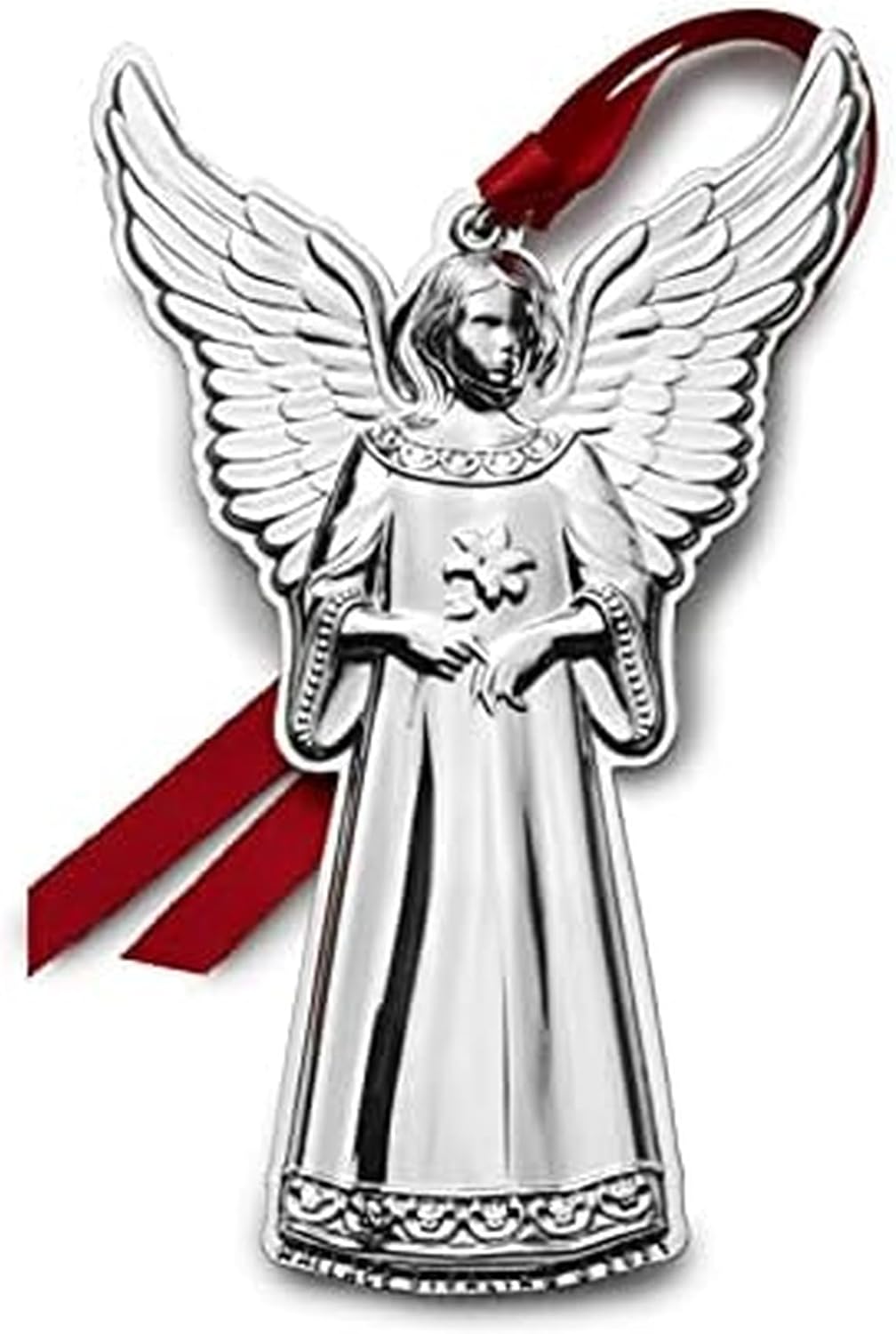 Wallace 21st Edition Sterling Grande Baroque Angel Ornament, Silver