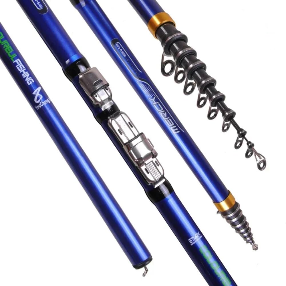 Canna da Pesca telescopica for alla Carpa, Canna Surf, Spinning | Canna da pesca spinning in fibra di carbonio 3.6M 4.5M 5.4M 6.30M M Power