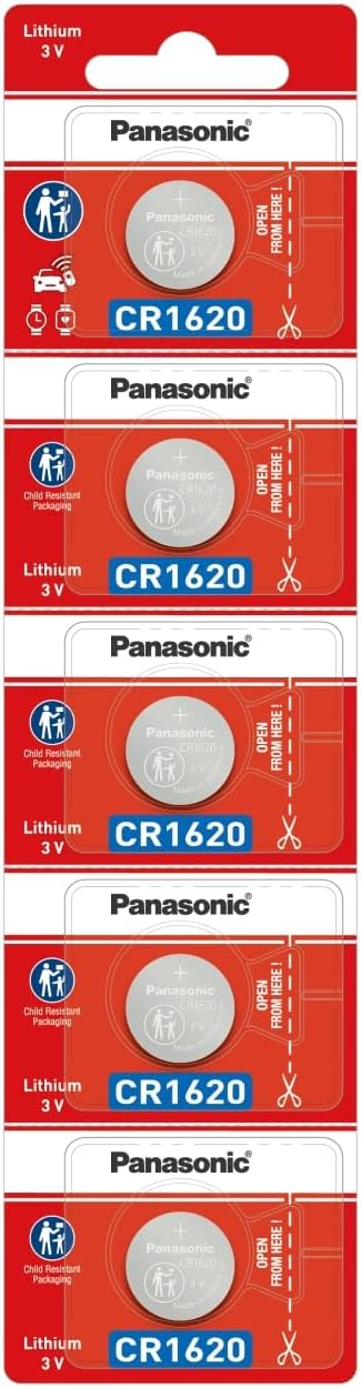 CR1620 Lithium 3 V Batteries,5 Pieces