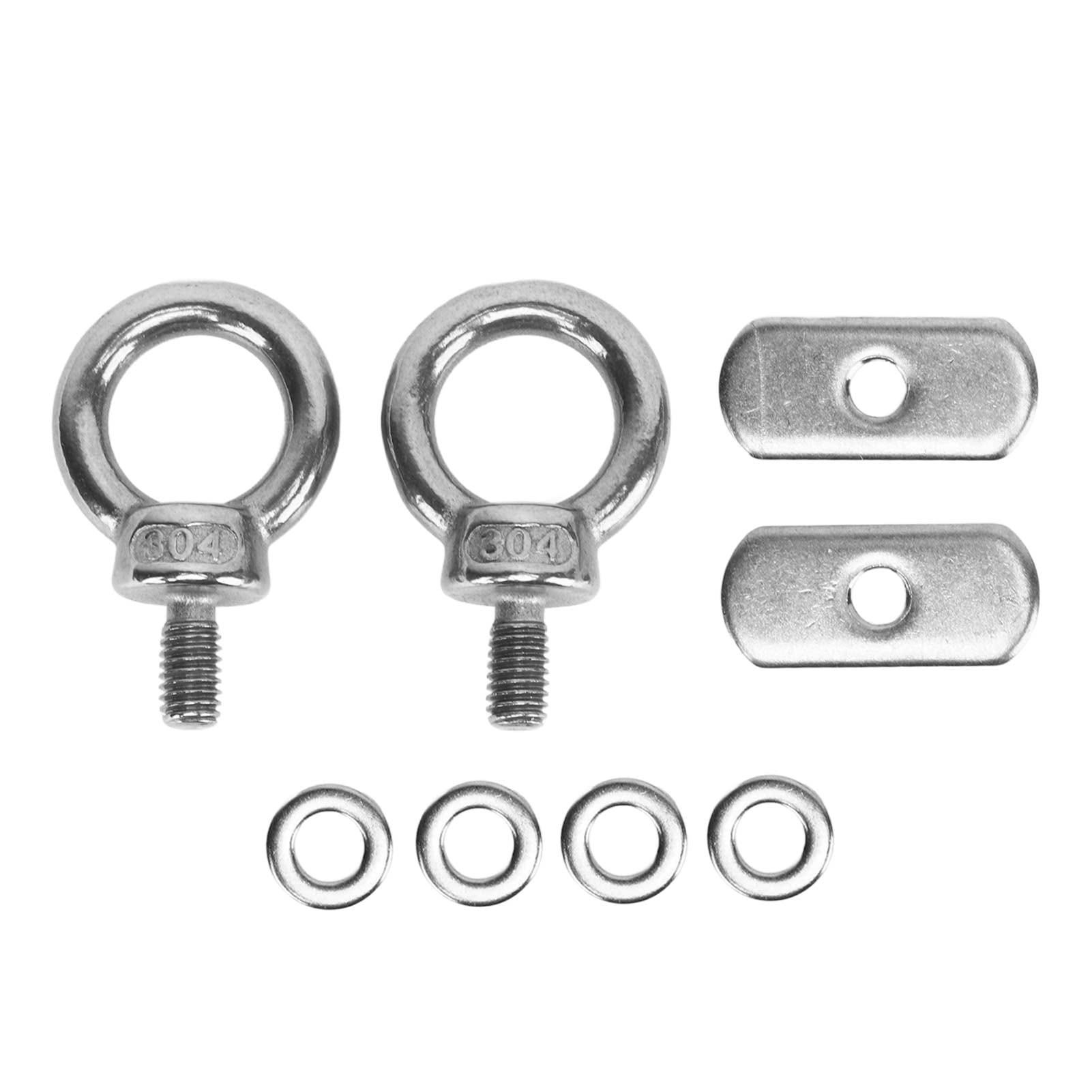 Xolsurg Stainless Steel Kayak Track Mount Tie Down Eyelet Rail for Boat Kayak Canoe Bungee Cord Ropes