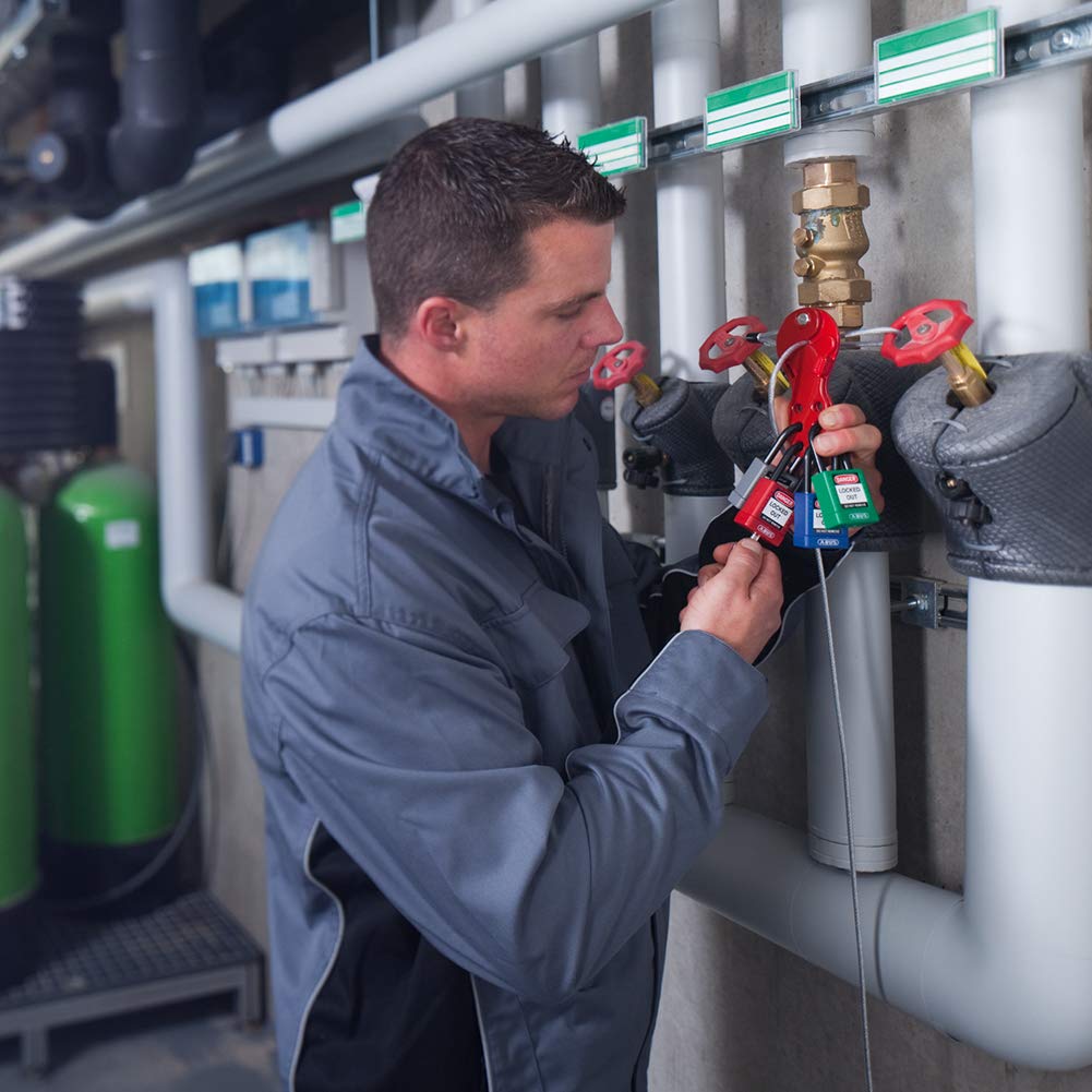 ABUS 00361 Standard Cable Safety Lockout, 15-Feet