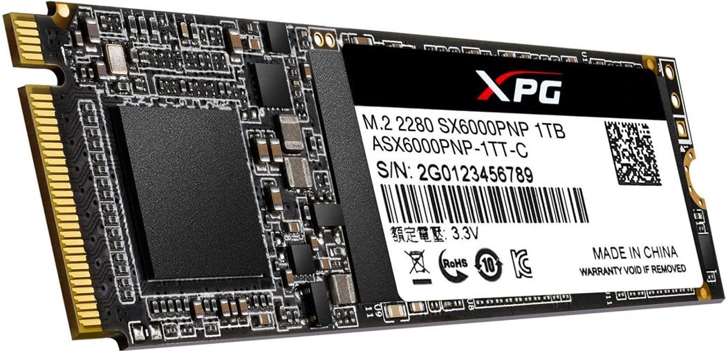 ADATA SSD マウスコンピューター製のノートPCに内蔵されていたADATA エンクロージャー + SSD M.2 1TB SX6000PNP 内蔵型SSD