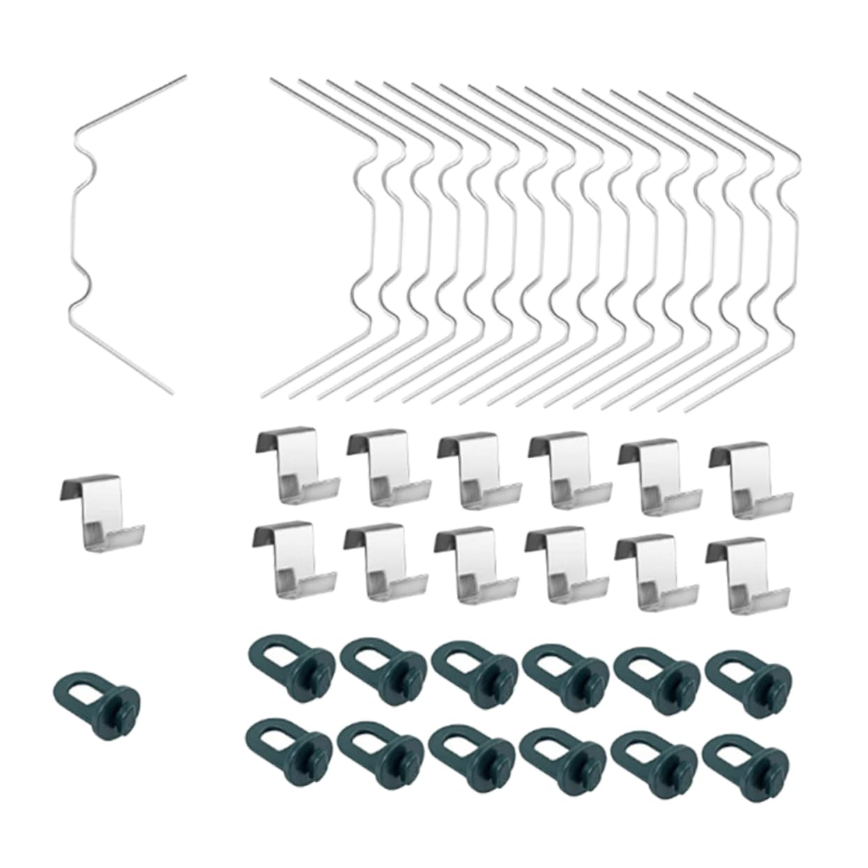 Clips de fixation en W et Z pour vitres de serre de semis UKCOCO
