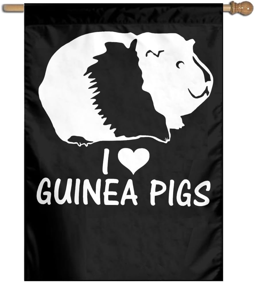 Home Flag Polyester Home Flags I Love Guinea Pigs Patio