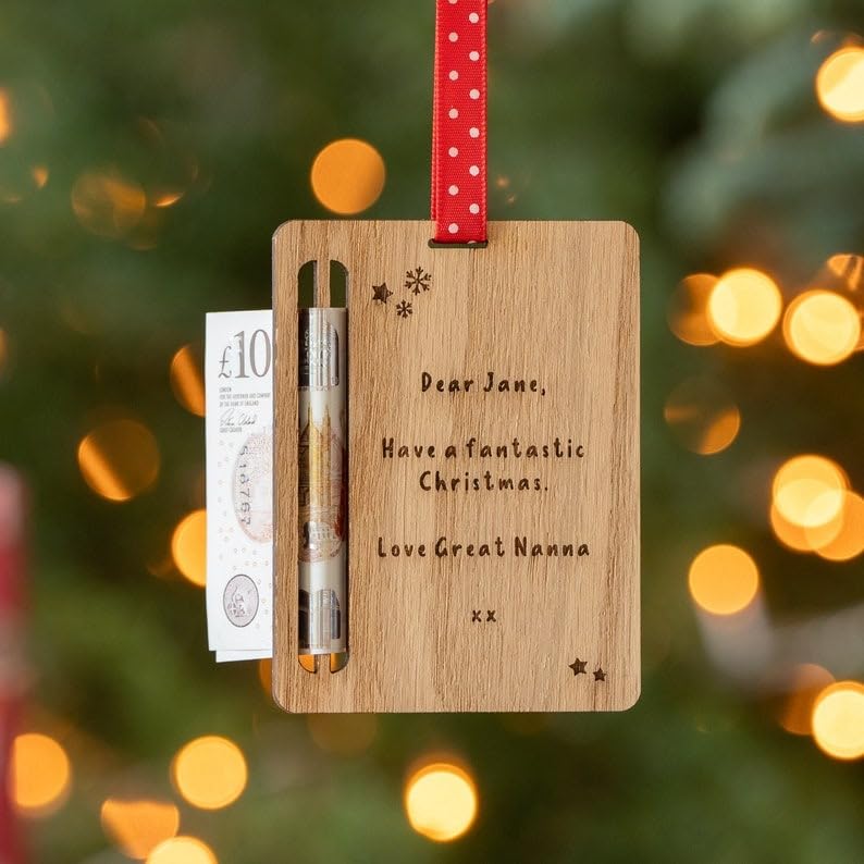 Cute Money Holder Ornaments, Christmas Money Cake Gift for