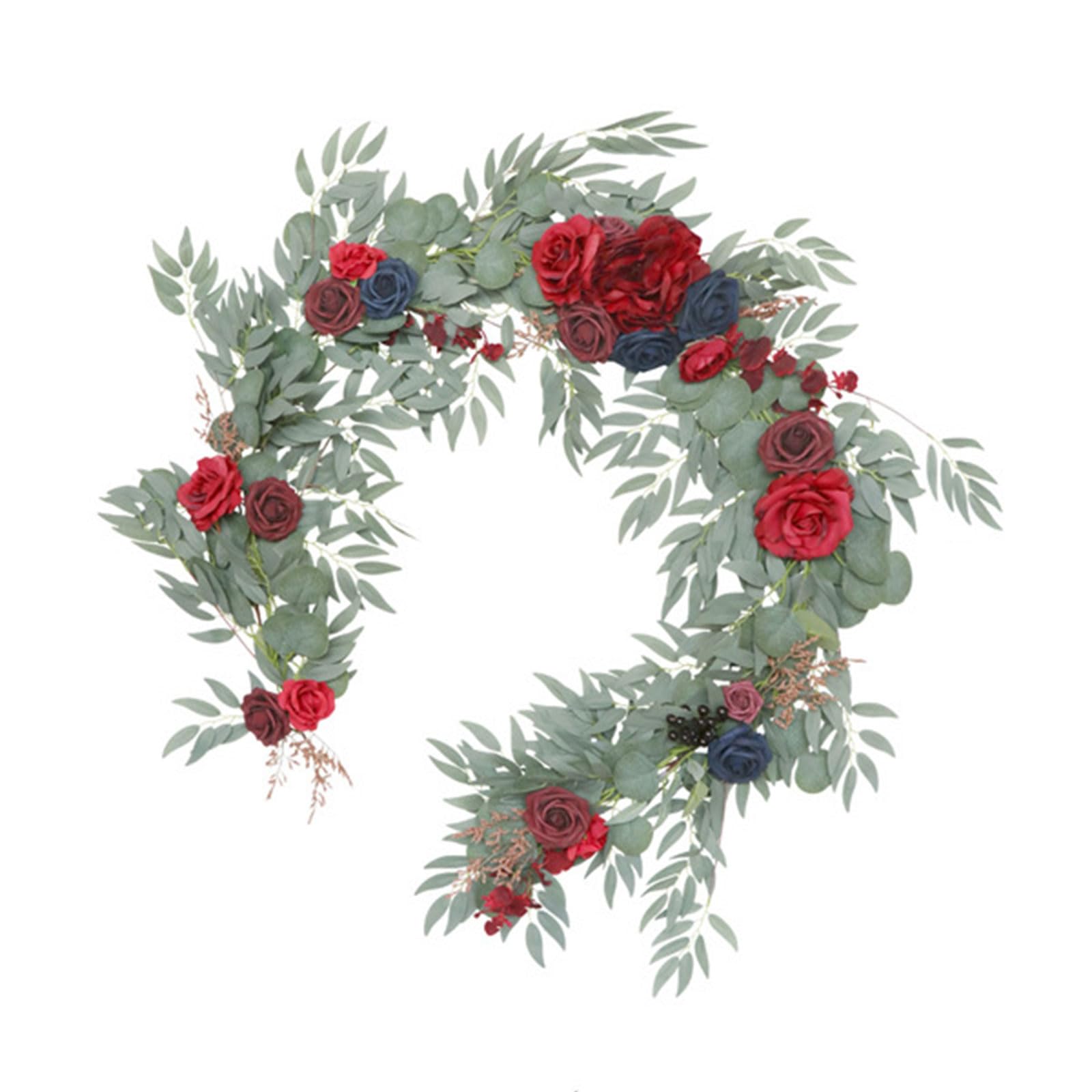 Guirlande de roses artificielles Morain pour chemin de table de mariage fait main