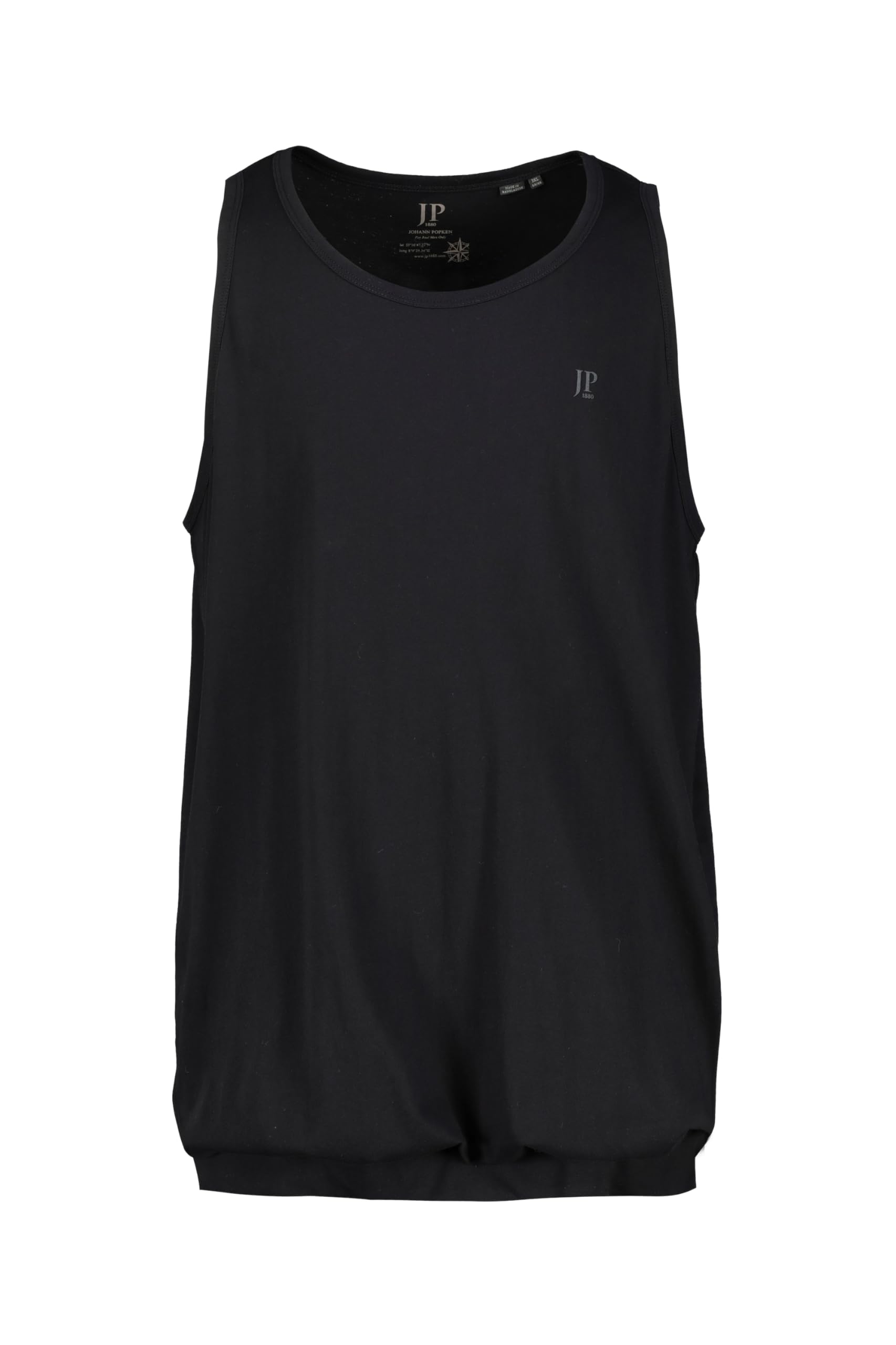 JP 1880 Men's Tanktop Tank Top, Schwarz,