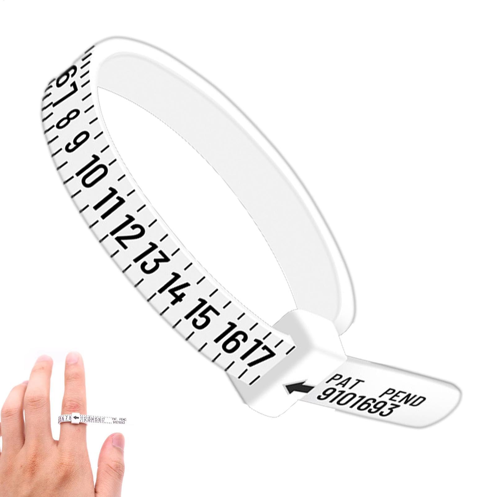 Ring Measuring Strap - Ring Sizer Measuring Tool | Ring Sizer Measuring Gauge | Ring Measuring Tape | Jewelry Sizing Tool Tape | Finger Size Measurement for Finger Circumference Measurement