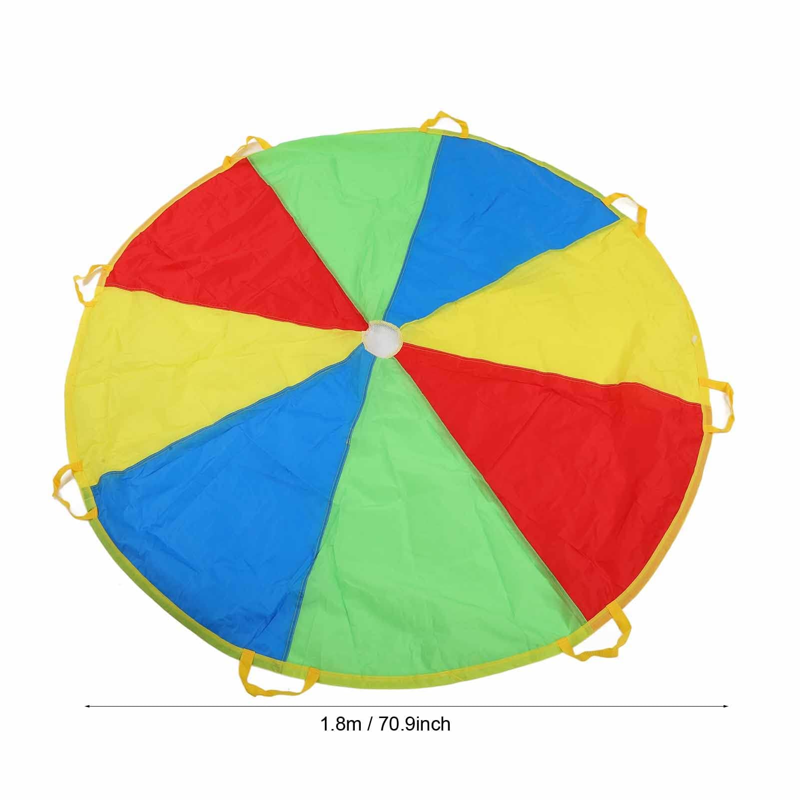 Play Parachute 1.8M Rainbow Game Parachute Outdoor Umbrella Toy