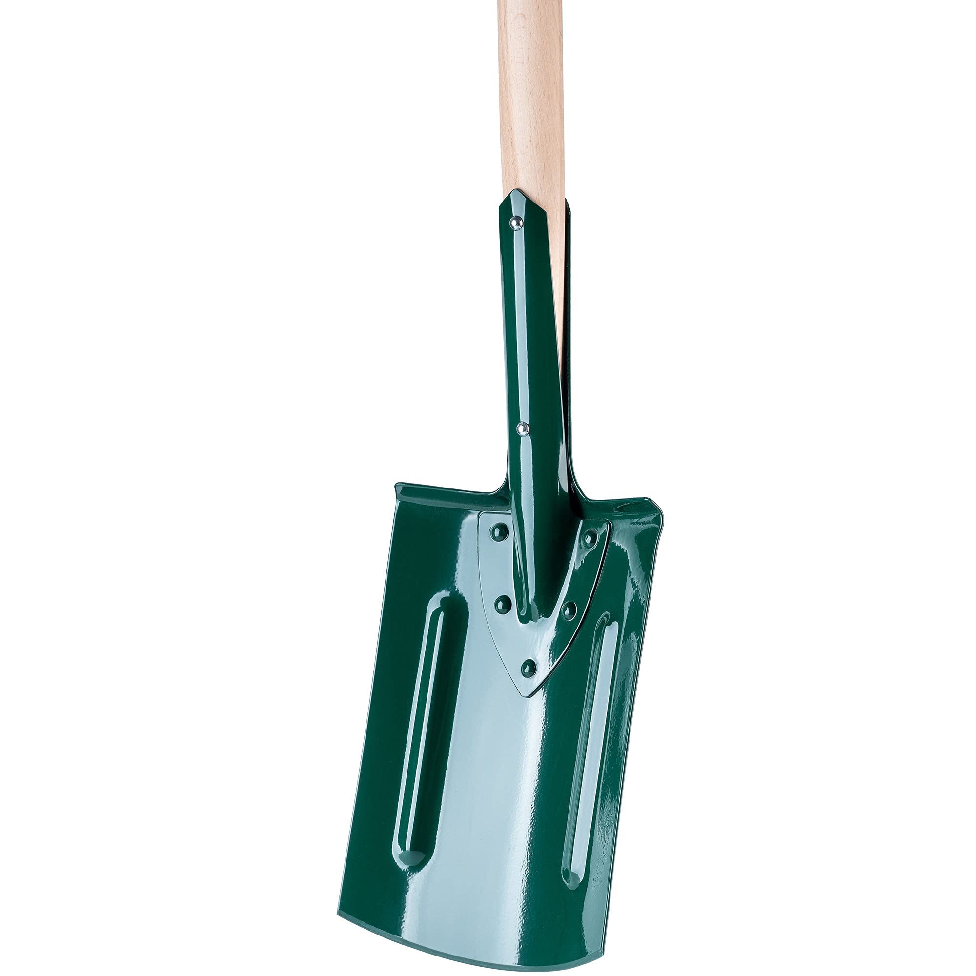 KADAX - Pala de jardinería para cavar, pala de jardín con mango de madera, pala, pala para tumba, pala para jardín, duro, suelos pedregosos, pala para plantas, pala de jardín de metal