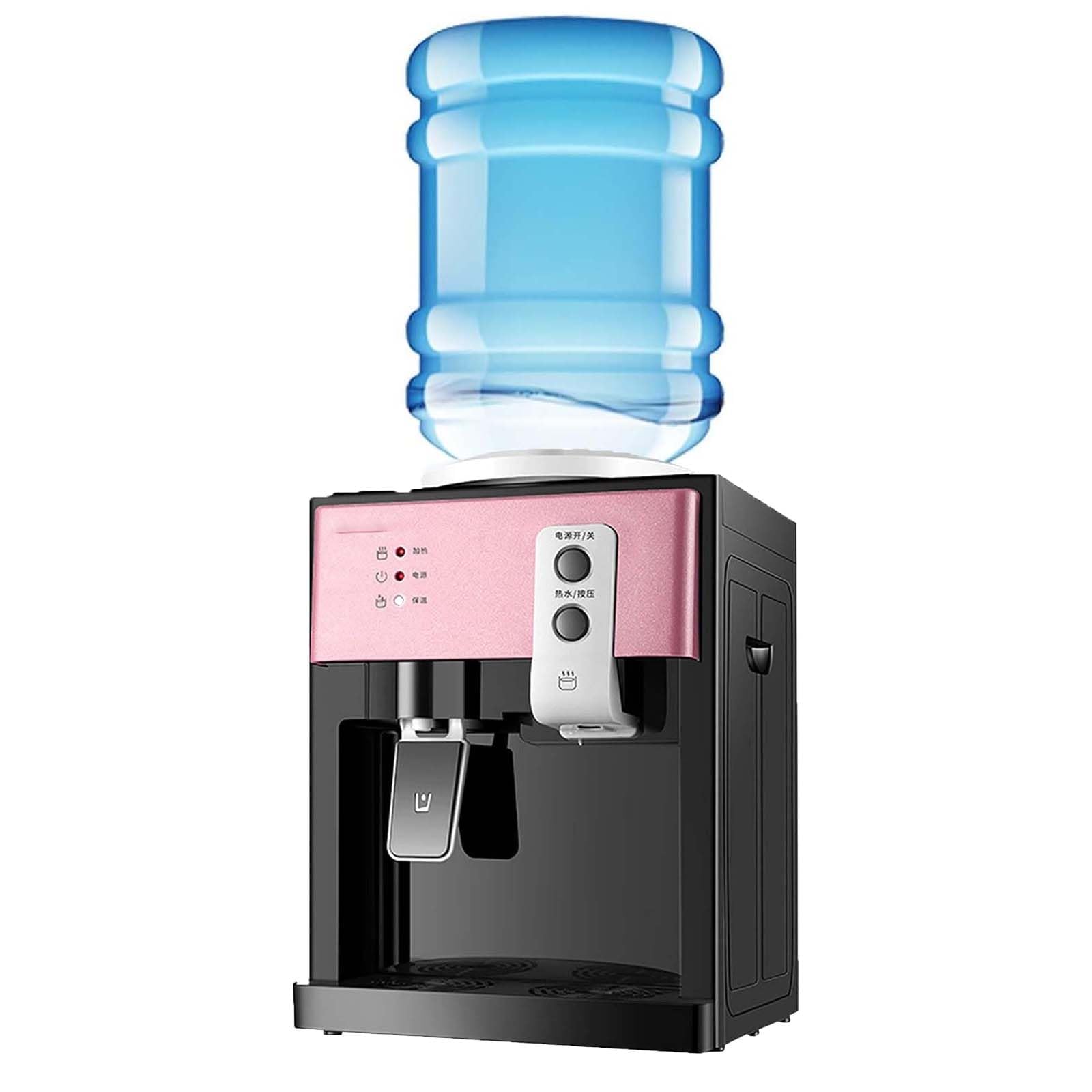 Top Loading Water Cooler Dispenser, Refrigeration and heating 3 Temperature Settings, Mini Water Cooler Dispenser Countertop, Desktop Electric Hot and Cold (Pink) — image 1