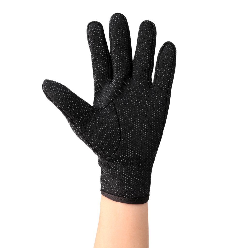 Inzopo 1 Pair Black/Pink 1.5mm Neoprene Elastic Ultra Anti Slip Wetsuits Gloves Keep Warm Diving Swimming Surfing Kayaking Gloves Black M