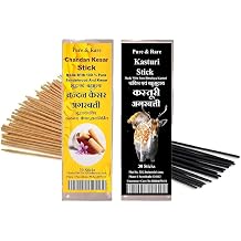 GOOFY TURTLE Kasturi + Kesar Chandan Agarbatti Sticks 60 Pieces