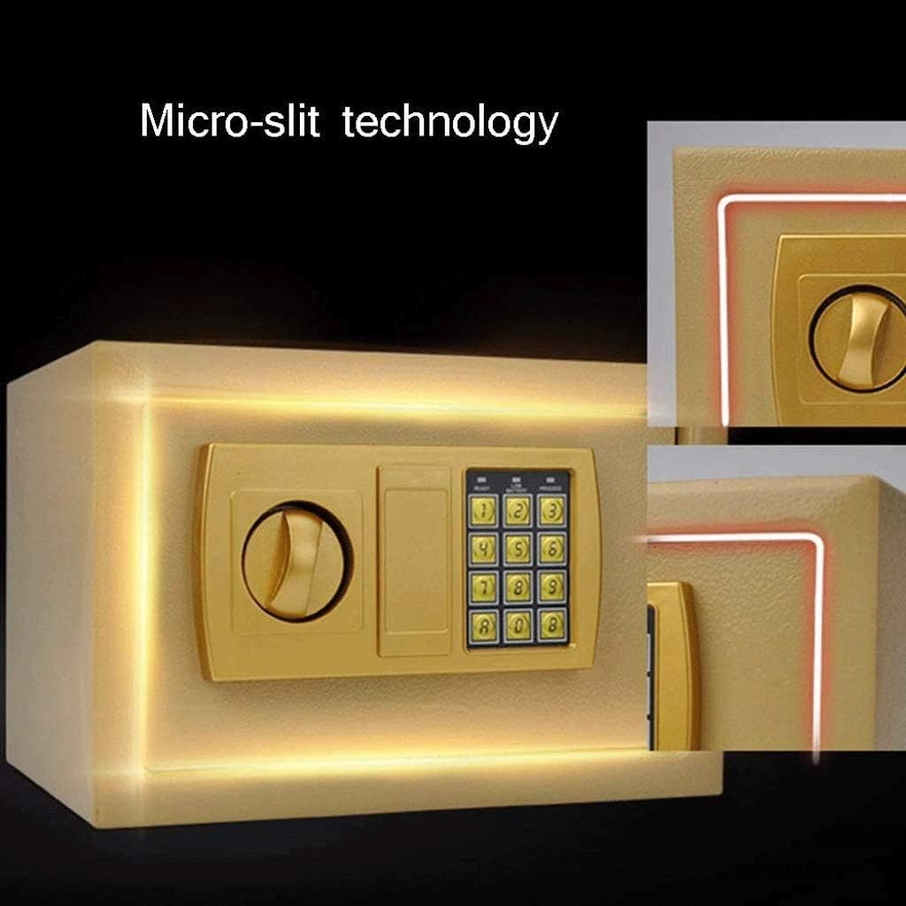 Electronic Digital Safe Deposit Box, Solid Steel Structure Hidden in The Lock Bolt, Wall Anchor Design for Home Office Hotel Business Jewelry Cash