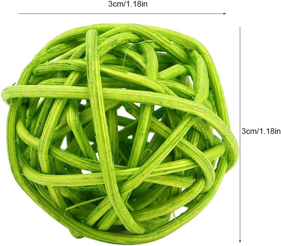 Jenngaoo 20 Pcs 1.2 Inch Wicker Rattan Balls, Handwoven Decorative Orbs for Vase Fillers Table Centerpieces - Image 3