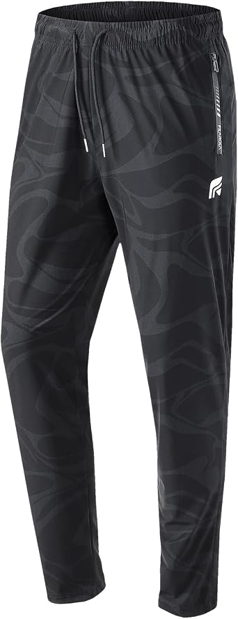MTB Pants Mens Sweatpants with Zipper Pockets Tapered Joggers for Men Athletic Pants for Workout, Jogging, Running