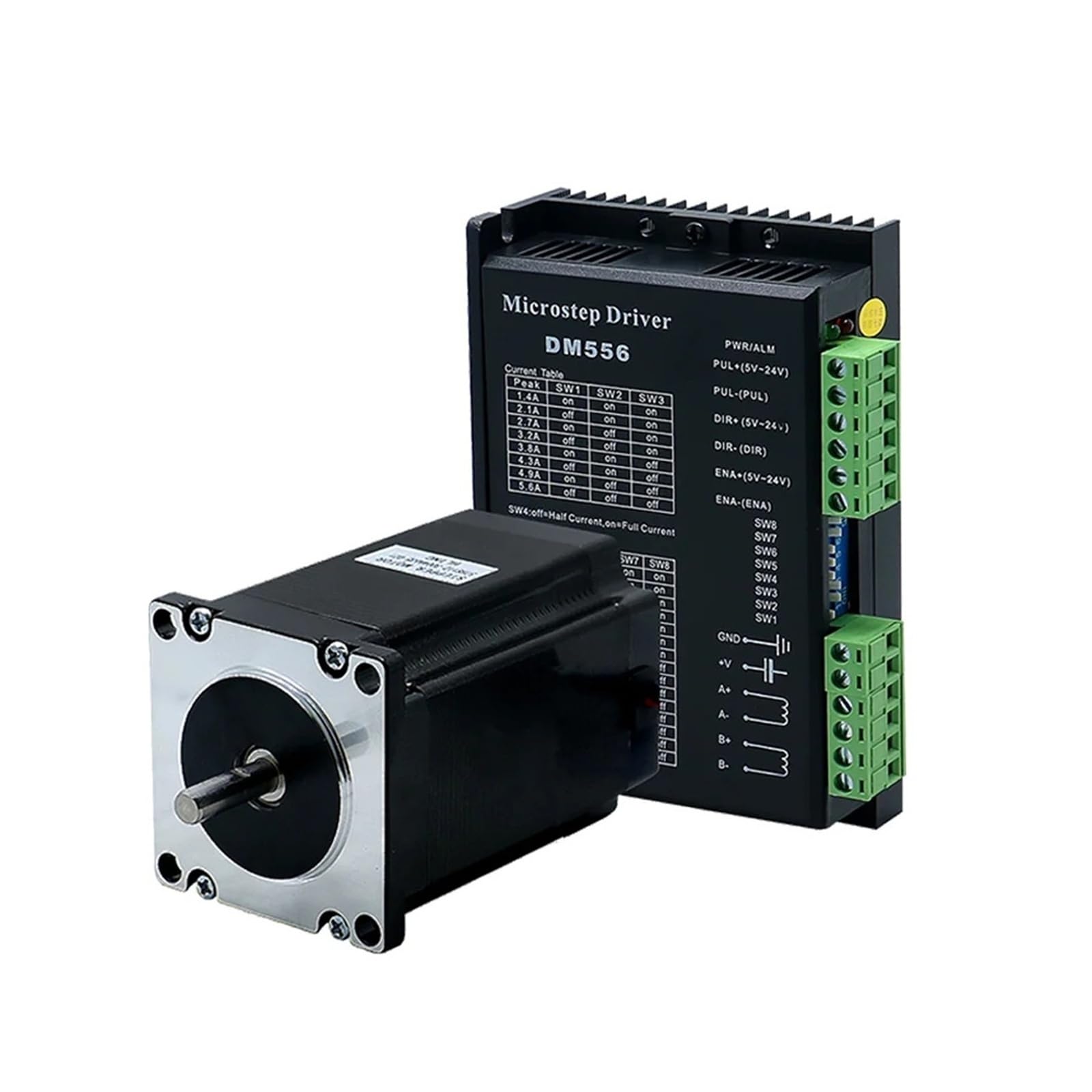 HHB18I TB6600 / DM542 / DM556 Nema 23 Stepper Motor Driver with Nema23 Stepper Motor 2N.M 76cm 57hs76 CNC Engraving Milling Machine(TB6600 double)