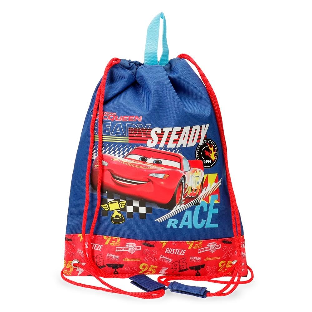 Disney Joumma Disney Cars Lets Race Bolsa de Merienda Rojo 27x34 cms Poliéster L