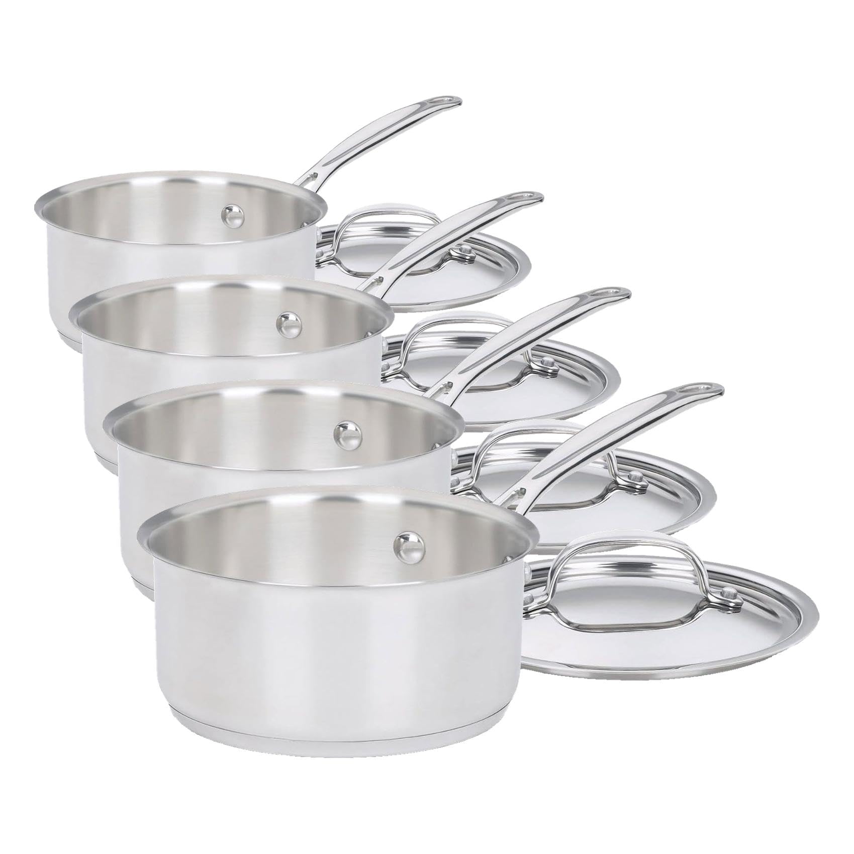 Cuisinart 1 Quart Saucepan w/Cover, Chef's Classic Stainless Steel Cookware Collection, 719-14 — Amazon image 4