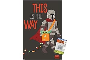 Star Wars: The Mandalorian - Mando Trick Or Treat 2021 Wall Calendar