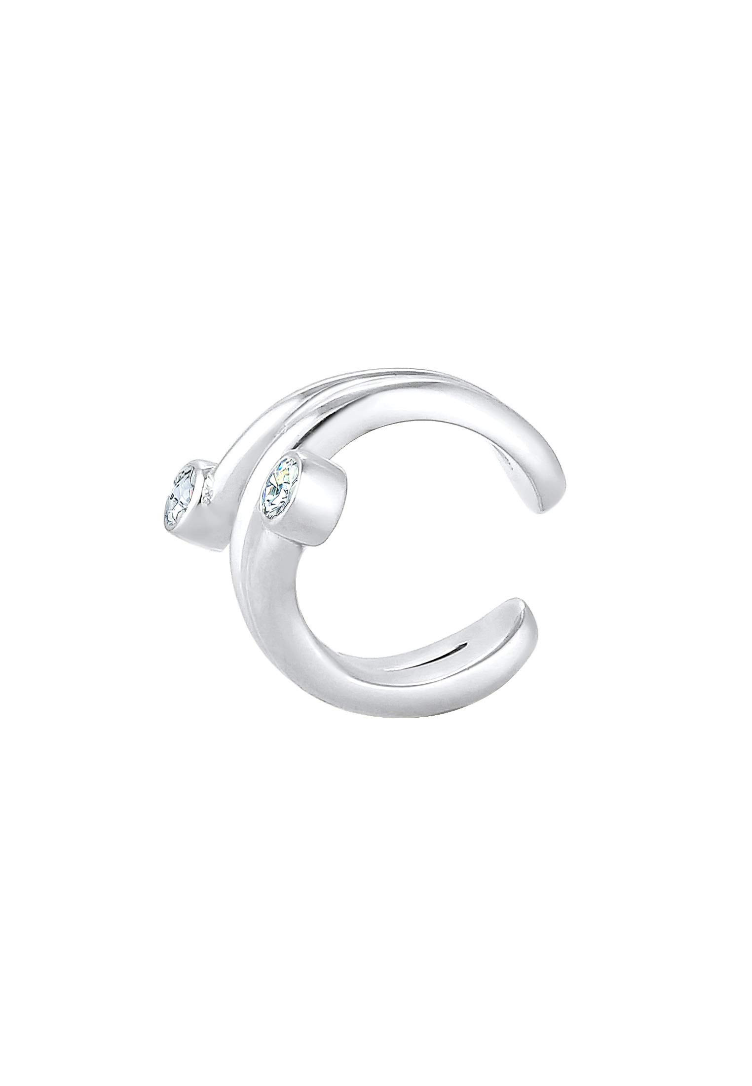 Elli Ohrringe Earcuff Ohrklemme Single Kristalle 925 Silber