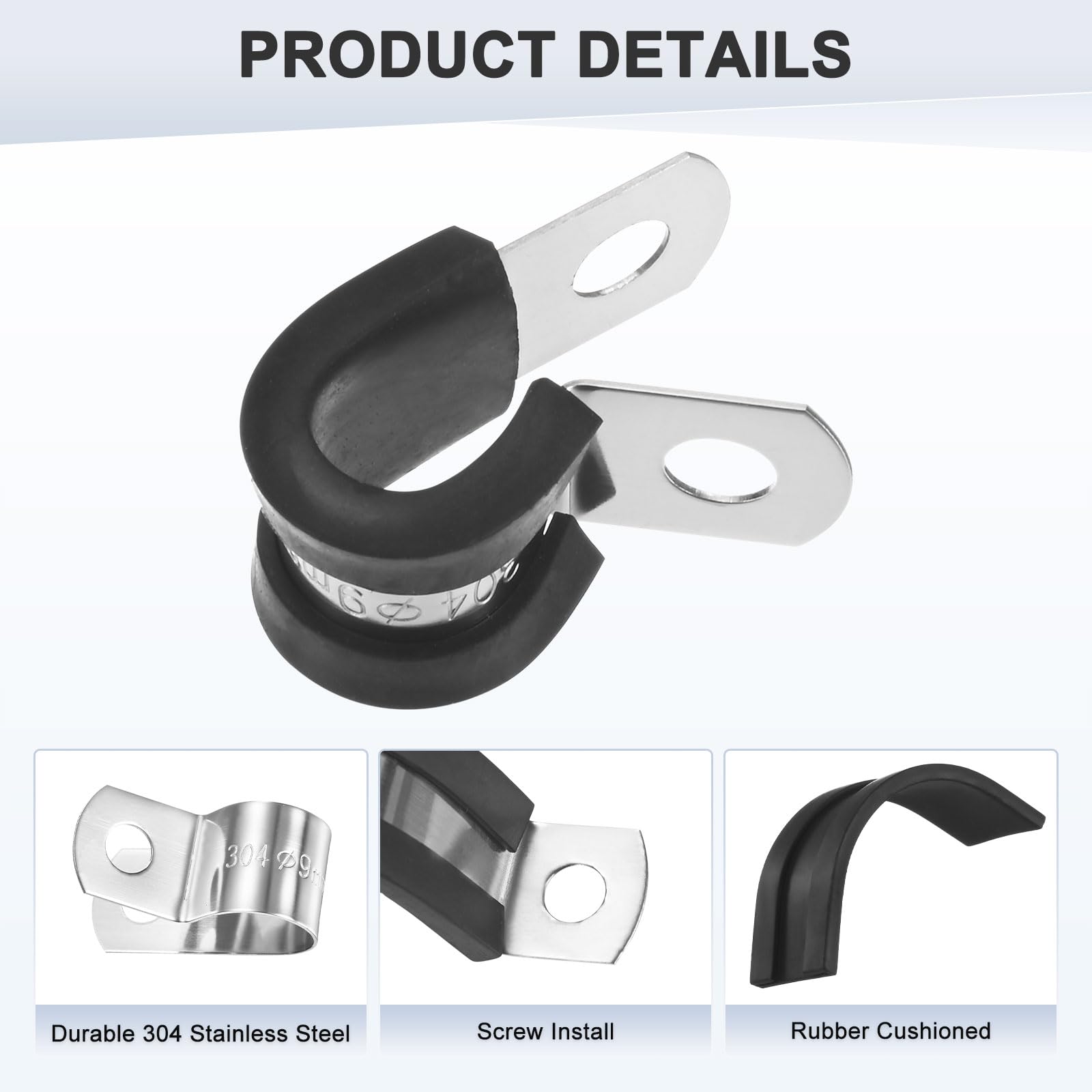 M METERXITY 20-Pack Cable Clamps - Image 2