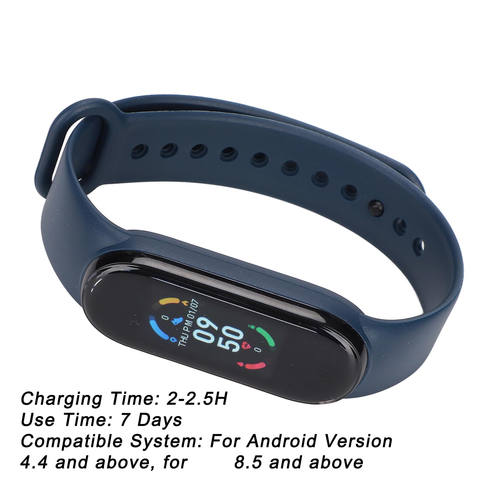 Smart Bracelet with Step Counter Heart Rate Monitor Sleep Monitor APP Message, IP67 Waterproof Design, All Day Activity Tracking