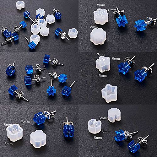Moules silicone boucles d'oreilles résine UV et artisanat d'art