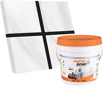 Fastobond Epoxy Grout - 1 Kg & 5 Kg - Epoxy_ Solid Colors Tile Grout_Fastobond | 3 Components only | (1 KG, BLACK)