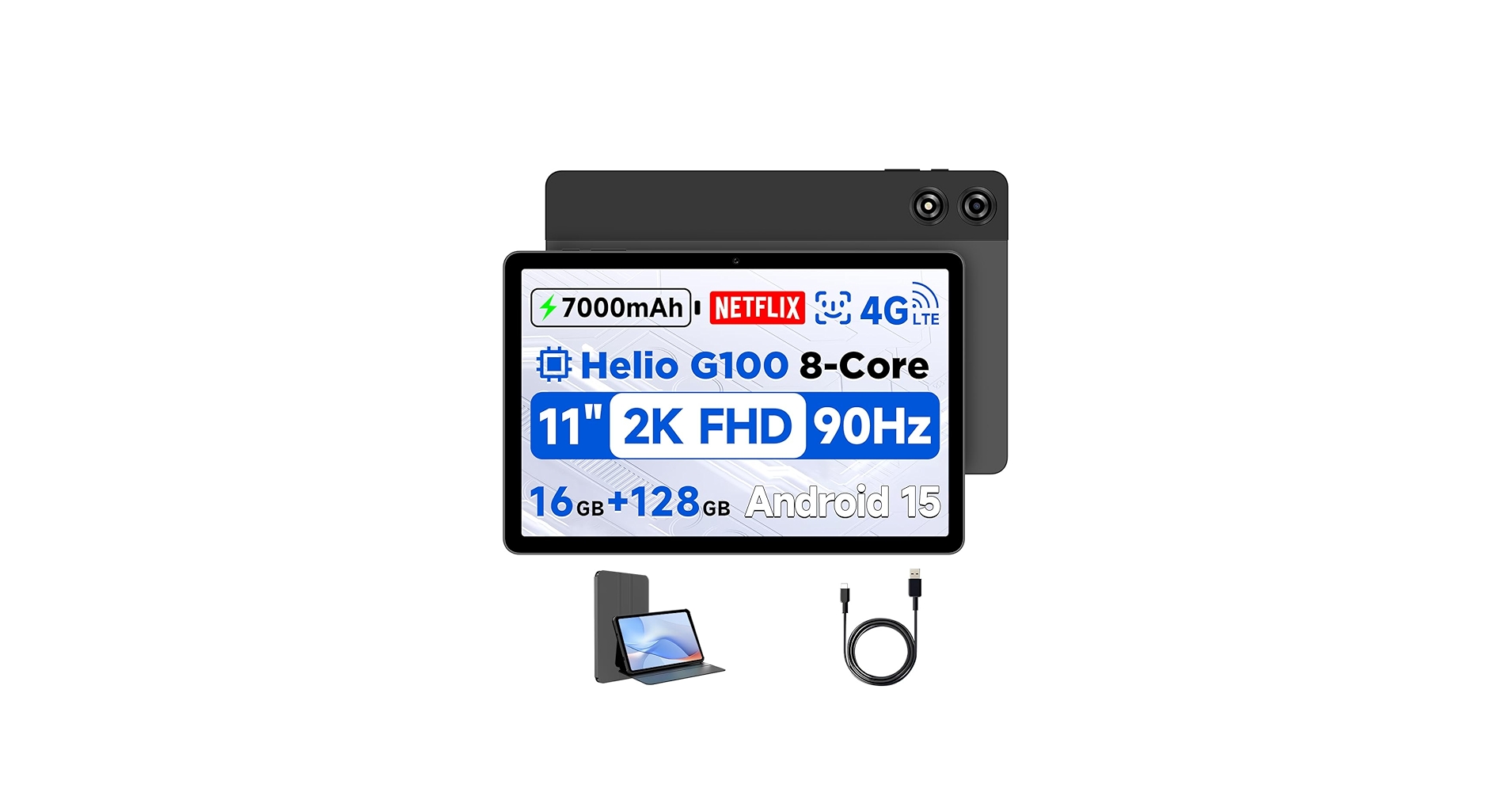 Helio G100 Android15 タブレット　11インチ　4G+WiFi Amazon.com : BNCF 11 inch Android 15 Tablet, Helio G100 Octa