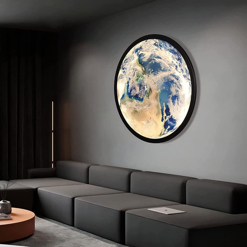 HDC Modern LED Flush Mount Ceiling Light for Living Room & Bedroom | Decorative Round Surface Mounted Indoor Ceiling Fixture | Warm White Ambient Home Lighting for Hall & Home (500)-image-25