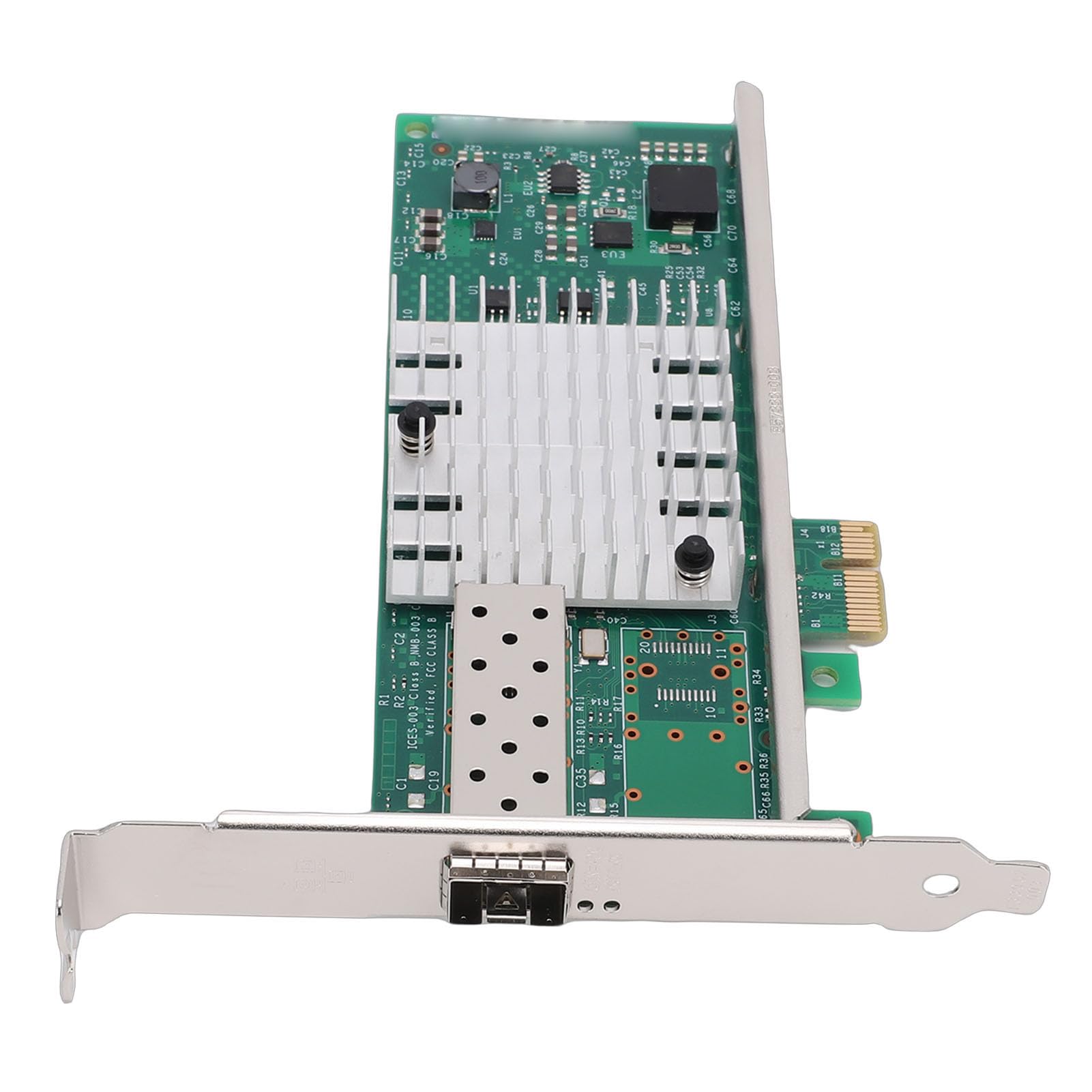 VBESTLIFE Scheda di Rete PCIE X1 10G con Porta SFP+, Adattatore di Rete in Fibra Ethernet Che Supporta Chip 82599EN