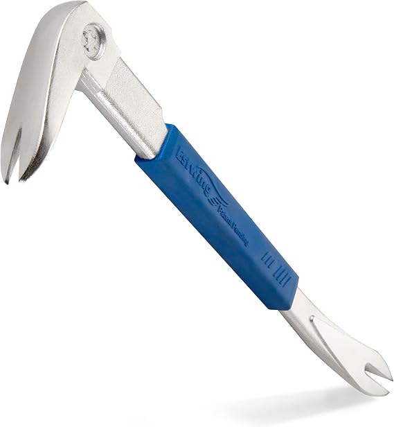 ESTWING Hammer - 16 oz Straight Rip Claw with Smooth Face & Shock Reduction Grip - E3-16S & Pro Claw Nail Puller - 9 Pry Bar with Forged Steel Construction & No-Slip Cushion Grip - PC210G