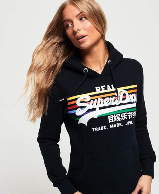 superdry rainbow hoodie