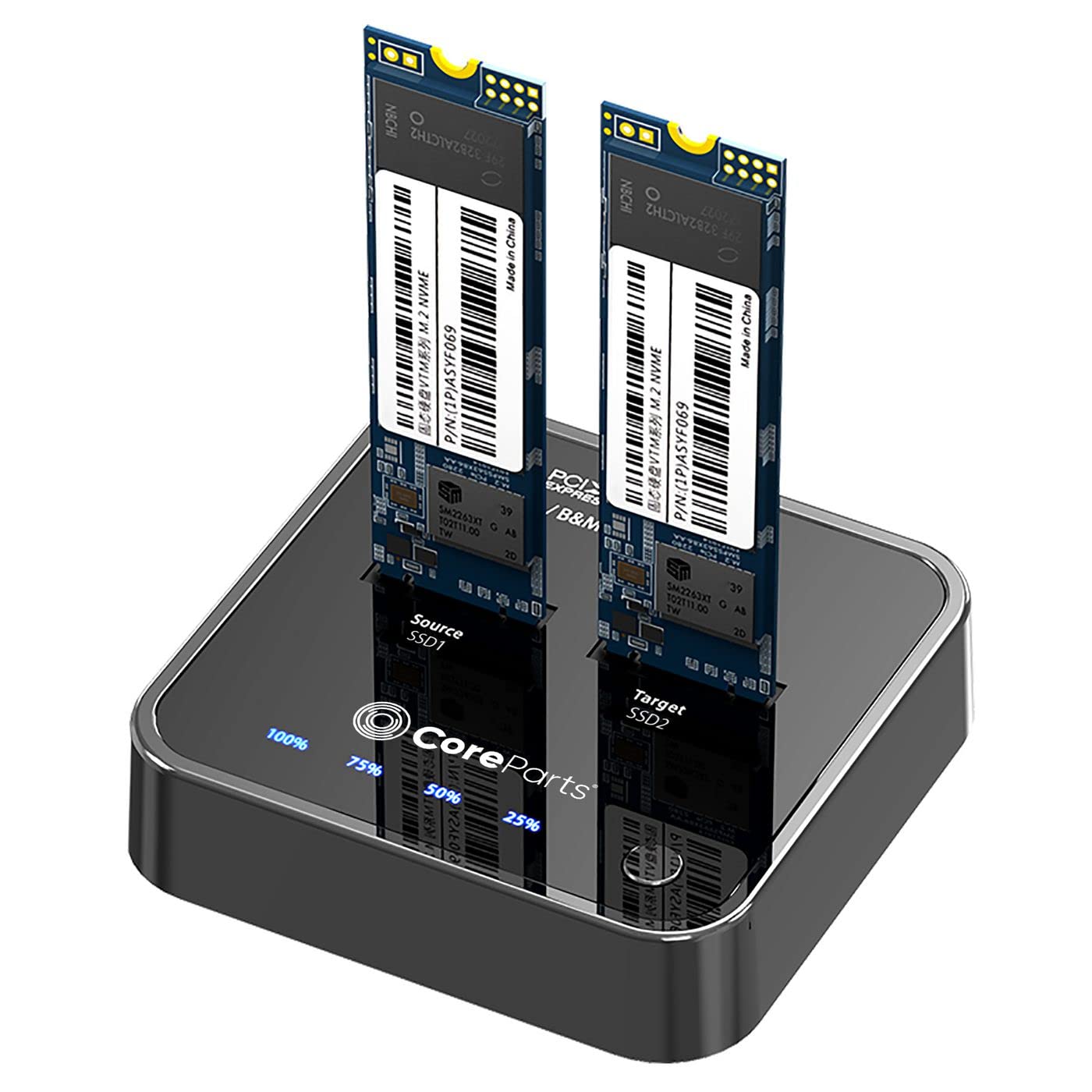 Coreparts Black Ms-Cloner-Nvme Storage Drive Docking Station