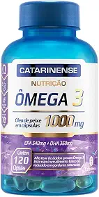 Catarinense - Ômega 3 1000mg, Azul Translúcido, 120 caps